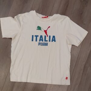 Puma Italia Graphic Tee in White